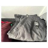 Red Nassau Bahamas NB 1492 Graphic Tee & Dockers Fleece Jacket & Assorted Hoodies in Laundry Basket