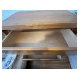 Oak 5-Drawer Dresser - Vintage Mid-Century Wood Furniture