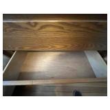 Oak 5-Drawer Dresser - Vintage Mid-Century Wood Furniture