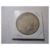 1925 PEACE SILVER DOLLAR COIN
