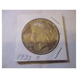 1922-D PEACE SILVER DOLLAR COIN