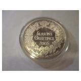 2005 MERRY CHRISTMAS SILVER DOLLAR