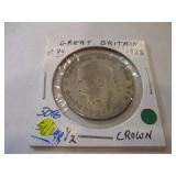 1923 GREAT BRITAIN 1/2 CROWN