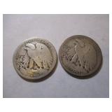 1917 & 1927 WALKING LIBERTY HALF DOLLARS