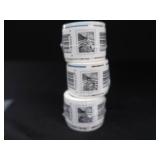 3  UNOPENED ROLLS OF "FOREVER" STAMPS PLUS COLLECTIBLE STAMPS