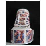 2 3/4 UNOPENED ROLLS OF "FOREVER" STAMPS PLUS