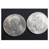 9)1776-1976 BICENTENNIAL EISENHOWER DOLLARS