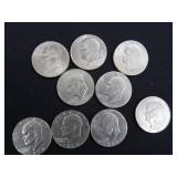 9)EISENHOWER DOLLARS