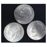9) 1776-1976 BICENTENNIAL EISENHOWER DOLLARS