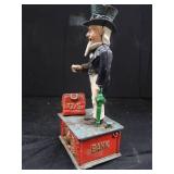 VINTAGE CAST IRON "UNCLE SAM" BANK