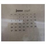 THE VARGA GIRL ~ JUNE 1948 CALENDER