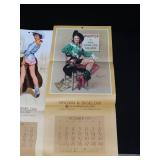 PIN UP CALENDARS ~ BROWN& BIGLOW GIRLS 1949 ~1970