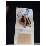 PIN UP CALENDARS ~ BROWN& BIGLOW GIRLS 1949 ~1970