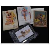 VARGA PLAYMATE BRIDGE SET IN PLASTIC PLUS MORE