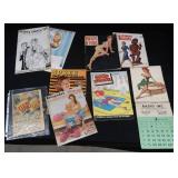 VINTAGE PIN UP COMICS BOOKS AND CALENDERS