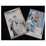 VINTAGE PIN UP COMICS BOOKS AND CALENDERS