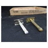 VINATGE SHAVING RAZORS PLUS BLADES