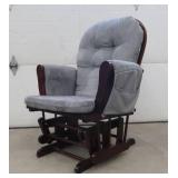 GLIDER ROCKING CHAIR WITH GLIDNG FOOT STOOL