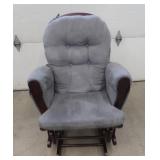 GLIDER ROCKING CHAIR WITH GLIDNG FOOT STOOL
