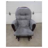 GLIDER ROCKING CHAIR WITH GLIDNG FOOT STOOL