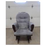 GLIDER ROCKING CHAIR WITH GLIDNG FOOT STOOL