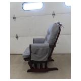 GLIDER ROCKING CHAIR WITH GLIDNG FOOT STOOL