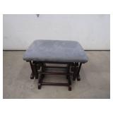 GLIDER ROCKING CHAIR WITH GLIDNG FOOT STOOL