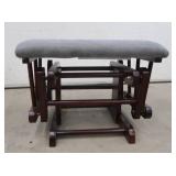 GLIDER ROCKING CHAIR WITH GLIDNG FOOT STOOL