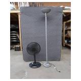 SMALL WOODEN SHELF  FAN / LIGHT