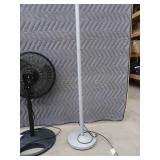 SMALL WOODEN SHELF  FAN / LIGHT