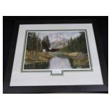 FRAMED, MATTED, NUMBERED PRINT