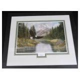FRAMED, MATTED, NUMBERED PRINT