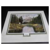 FRAMED, MATTED, NUMBERED PRINT