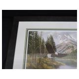 FRAMED, MATTED, NUMBERED PRINT