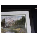 FRAMED, MATTED, NUMBERED PRINT