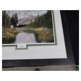 FRAMED, MATTED, NUMBERED PRINT