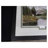 FRAMED, MATTED, NUMBERED PRINT