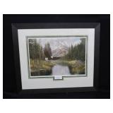 FRAMED, MATTED, NUMBERED PRINT