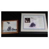 FRAMED AND MATTED PATRIOTIC PRINTS