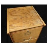 2 DRAWER WOODEN FILING CABINET