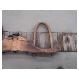 ANTIQUE DOUBLE OX YOKE WITH IRON HARDWARE