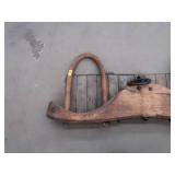 ANTIQUE DOUBLE OX YOKE WITH IRON HARDWARE