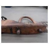 ANTIQUE DOUBLE OX YOKE WITH IRON HARDWARE