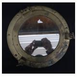 BRASS PORT HOLE MIRROR