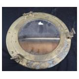 BRASS PORT HOLE MIRROR