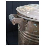 ANTIQUE COPPER BOILER WITH LID