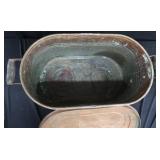 ANTIQUE COPPER BOILER WITH LID