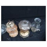 VINTAGE POTTERY / OIL LAMPS