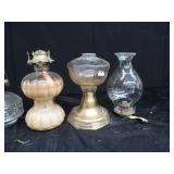 VINTAGE POTTERY / OIL LAMPS