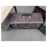 MEDICAL STAND, METAL TOOL BOXES, AND A GARAGE SEAT/CHAIR ON WHEELS